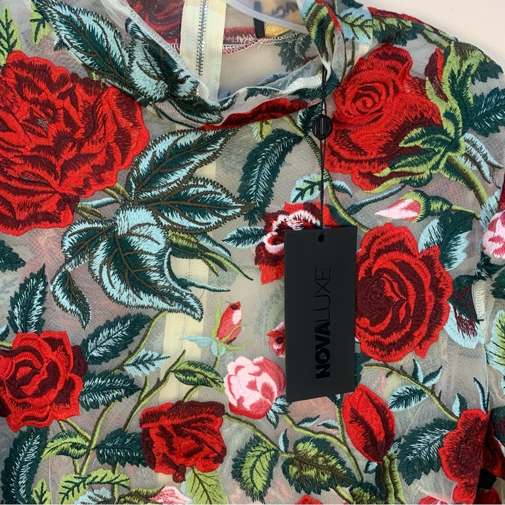 NOVA Luxe Renee Embroidered Mini Dress - Picture 6 of 14
